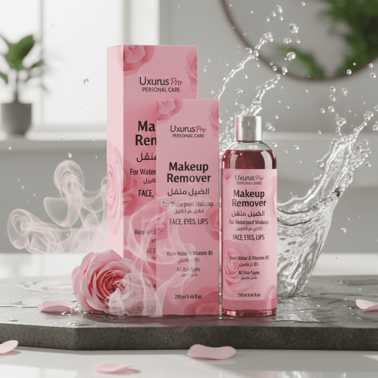 Uxurus Pro Gentle Makeup Remover with Rose Water & Vitamin B5 (250ml) - Image 4