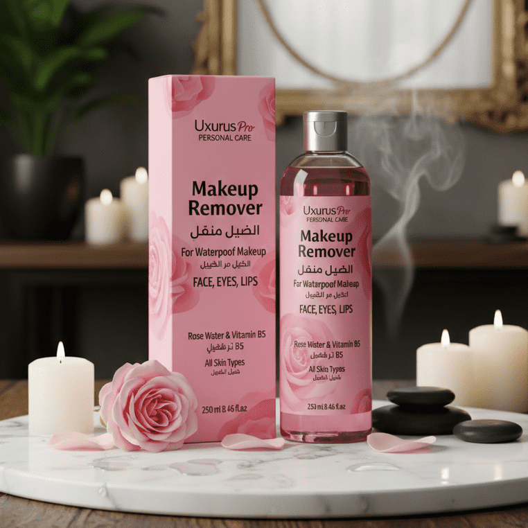 Uxurus Pro Gentle Makeup Remover with Rose Water & Vitamin B5 (250ml) - Image 3