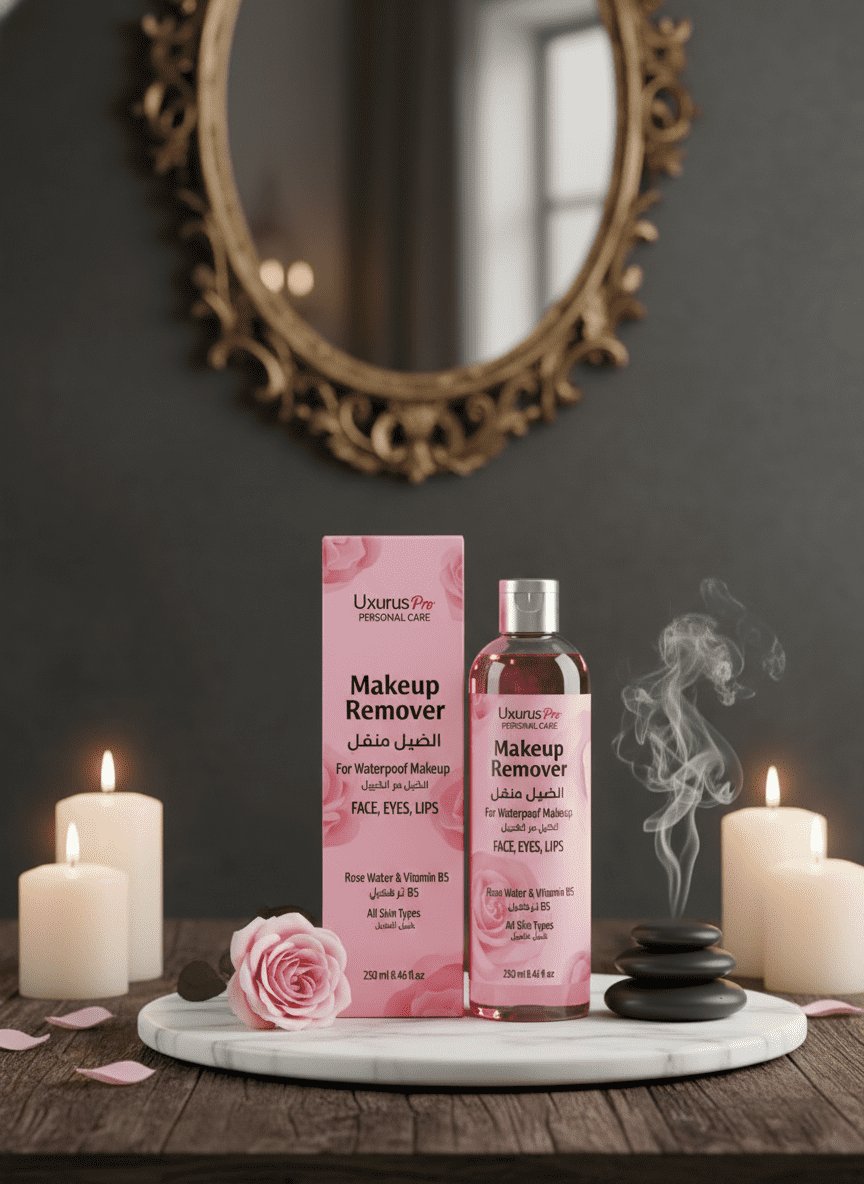 Uxurus Pro Gentle Makeup Remover with Rose Water & Vitamin B5 (250ml) - Image 2